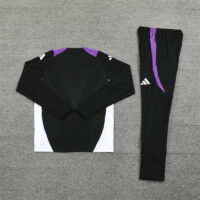 003-433 player version 24-25 Real Madrid black with purple pullover training tracksuit
