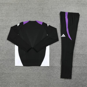 player version 24-25 Real Madrid black with purple pullover training tracksuit - Image 3