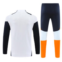 player version 24-25 Real Madrid white with navy blue pullover training tracksuit