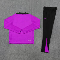 player version 25-26 England purple with black half zipper sweater tracksuit
