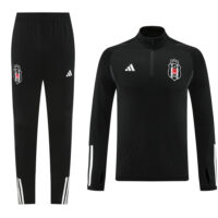 23-24 Besiktas black half zipper training tracksuit