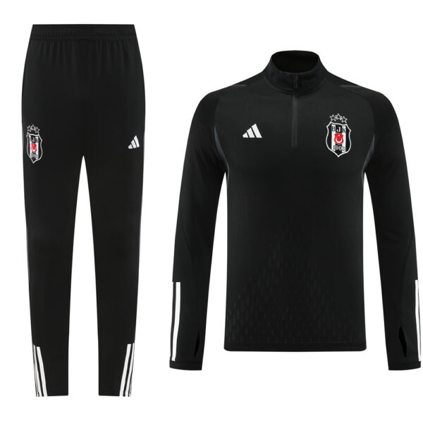 23-24 Besiktas black half zipper training tracksuit - Image 3