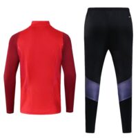 23-24 Bnfc red half zipper training tracksuit