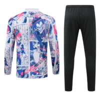 2024 Japan white with dragon ball half zipper training tracksuit