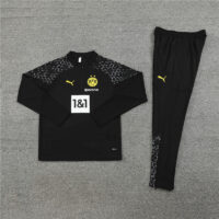 23-24 Dortmund black half zipper training tracksuit
