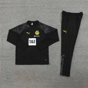 23-24 Dortmund black half zipper training tracksuit - Image 3