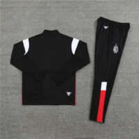 003-7 23-24 AC black half zipper sweater tracksuit