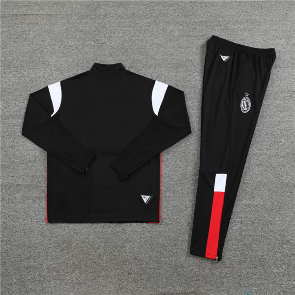 23-24 AC black half zipper sweater tracksuit - Image 3