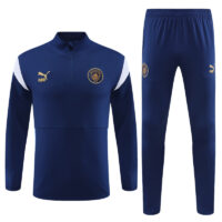 003-80 23-24 Man City navy blue half zipper sweater tracksuit