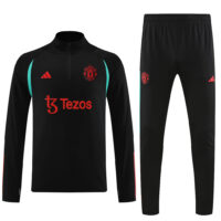 23-24 Manud black with blue half zipper sweater tracksuit