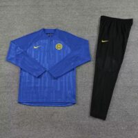 23-24 Inter blue half zipper sweater tracksuit