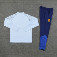 003-95 23-24 Marseille light gray half zipper sweater tracksuit