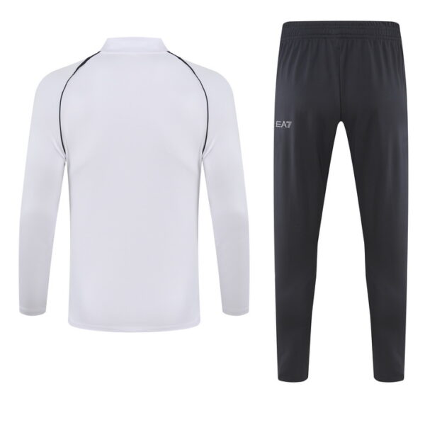 23-24 Napoli white half zipper sweater tracksuit - Image 4