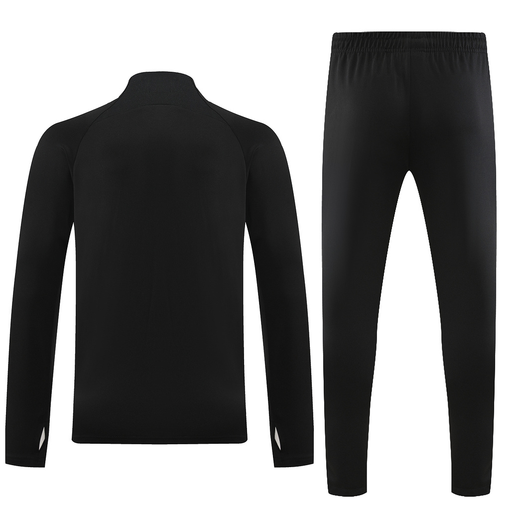 004-113 23-24 Palmeiras black half zipper sweater tracksuit