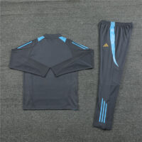 004-134 24-25 Argentina dark gray half zipper training tracksuit