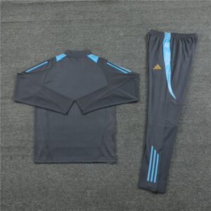 24-25 Argentina dark gray half zipper training tracksuit - Image 4