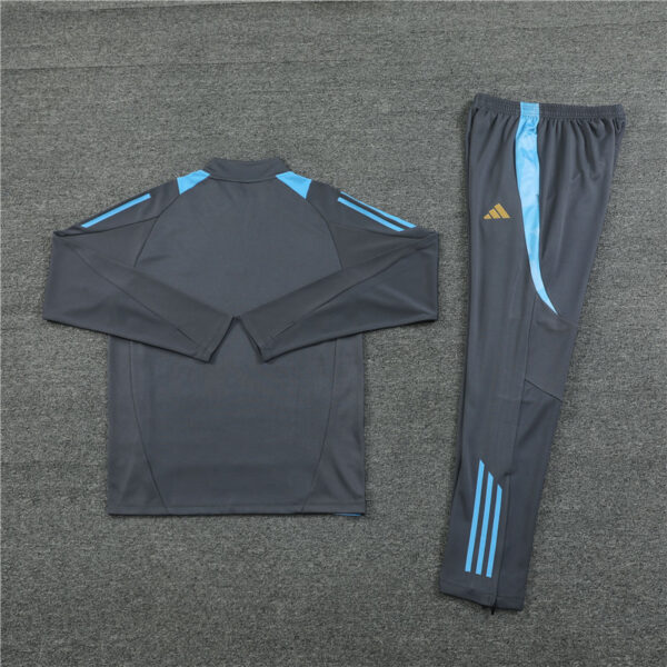 24-25 Argentina dark gray half zipper training tracksuit - Image 4