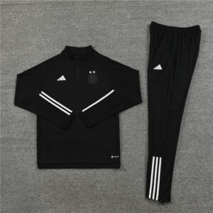 23-24 Algeria black half zipper sweater tracksuit - Image 4