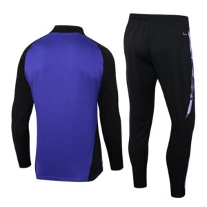 24-25 Germany purple with black half zipper training tracksuit - Image 4