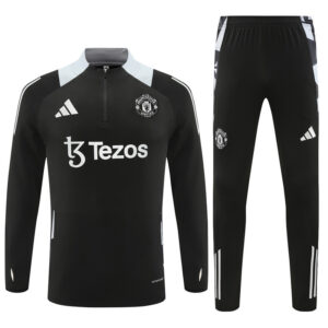 24-25 Manud black with gray half zipper training tracksuit - Image 4