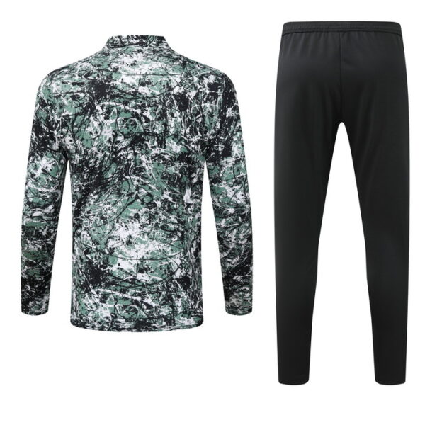 24-25 Manud green half zipper training tracksuit - Image 4