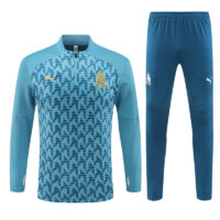 24-25 Marseille camo green half zipper training tracksuit