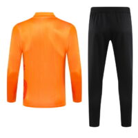 24-25 Real Madrid orange with dragon half zipper training tracksuit