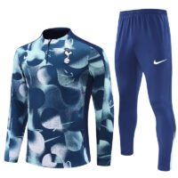24-25 Tottenham camo blue half zipper training tracksuit