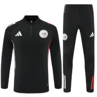 004-221 25-26 Ajax black with gray stripe half zipper sweater tracksuit