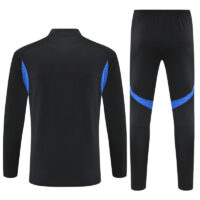 25-26 Manud black with blue half zipper sweater tracksuit