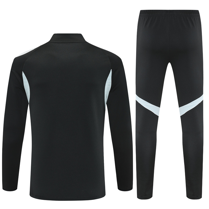 25-26 Miami black half zipper sweater tracksuit