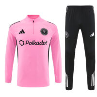004-236 25-26 Miami pink half zipper sweater tracksuit