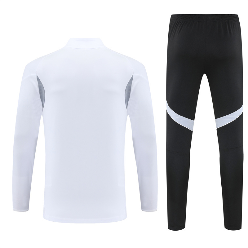 004-237 25-26 Miami white half zipper sweater tracksuit