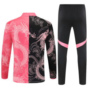 25-26 Real Madrid black and pink dragon version half zipper sweater tracksuit - Image 4