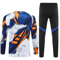 25-26 Real Madrid camo yellow, white and blue half zipper sweater tracksuit