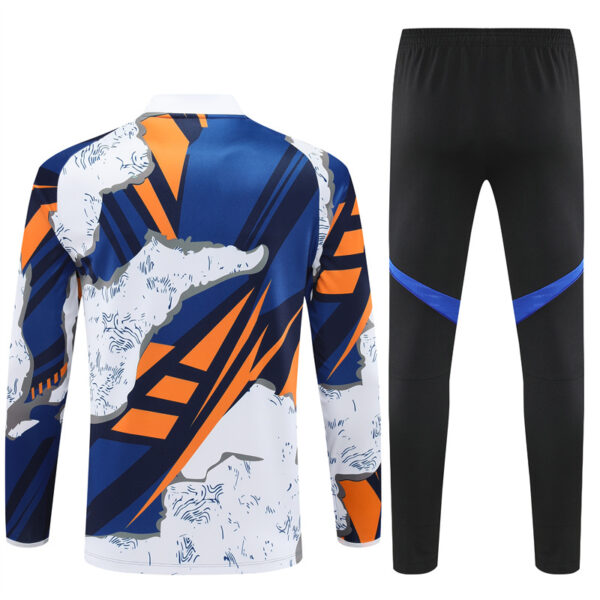 25-26 Real Madrid camo yellow, white and blue half zipper sweater tracksuit - Image 4
