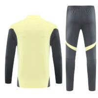 25-26 Real Madrid green with dark gray half zipper sweater tracksuit