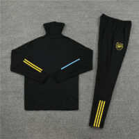 004-28 23-24 Arsenal black high collar sweater tracksuit