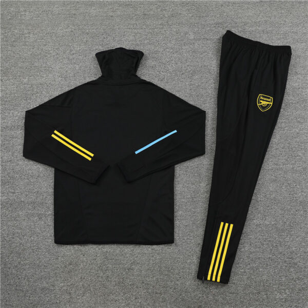 23-24 Arsenal black high collar sweater tracksuit - Image 4