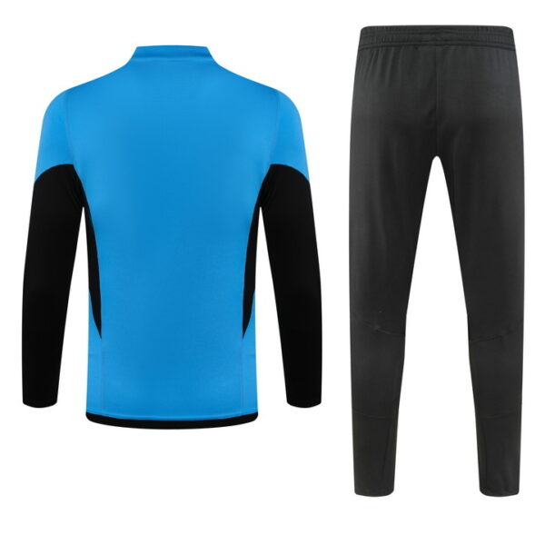 23-24 Arsenal blue with black half zipper training tracksuit - Image 4