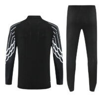 004-296 CL version 25-26 PS G Jrdan black with white stripe half zipper sweater tracksuit