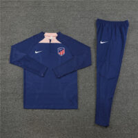 Player version 23-24 ATM navy blue half zipper training tracksuit