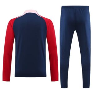 23-24 ATM navy blue with red half zipper sweater tracksuit - Image 4