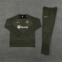 Player version 23-24 Bar army green half zipper sweater tracksuit