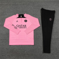Player version 23-24 PS G Jrdan pink half zipper sweater tracksuit