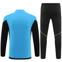 23-24 Arsenal light blue with black half zipper sweater tracksuit