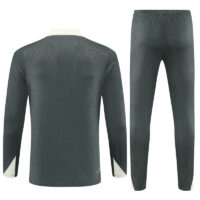 004-327 Player version 25-26 Chelsea army green with beige stripe half zipper sweater tracksuit