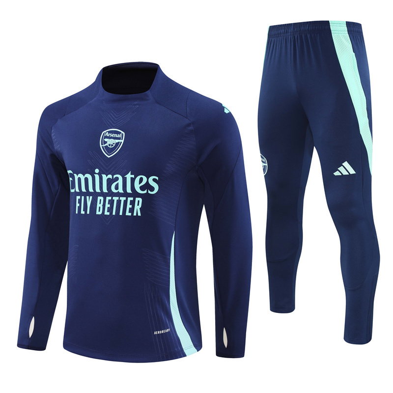 004-369 player version 24-25 Arsenal navy blue pullover training tracksuit