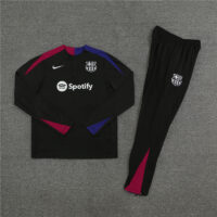 player version 24-25 Bar black half zipper training tracksuit