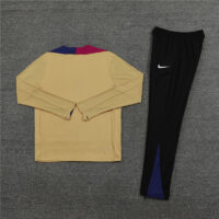 player version 24-25 Bar gold half zipper training tracksuit